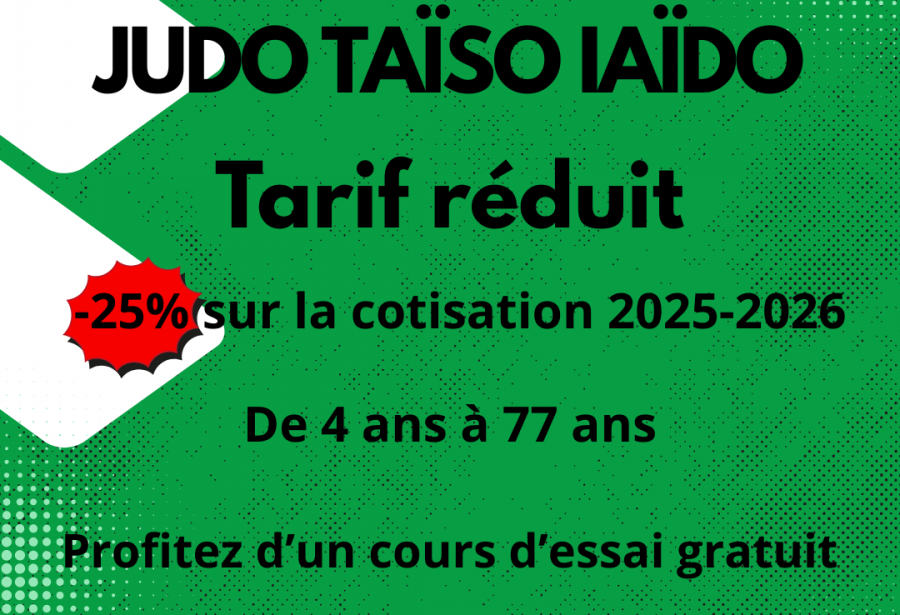 Tarif réduit en Janvier